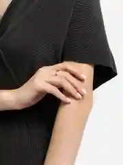 Серебряный кольцо-цепь открытое