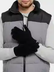 Черный теплые сенсорные перчатки для телефона