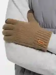 Бежевый теплые сенсорные перчатки для телефона
