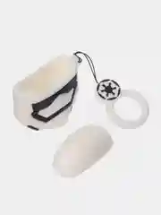 Молочный чехол для беспроводных наушников Apple AirPods 1/2, с карабином, силиконовый