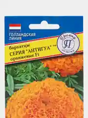Бархатцы "Антигуа", оранжевые, семена, цветы