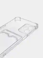 Марсала чехол противоударный для Realme C35 / Реалми С35 прозрачный, с карманом для карты