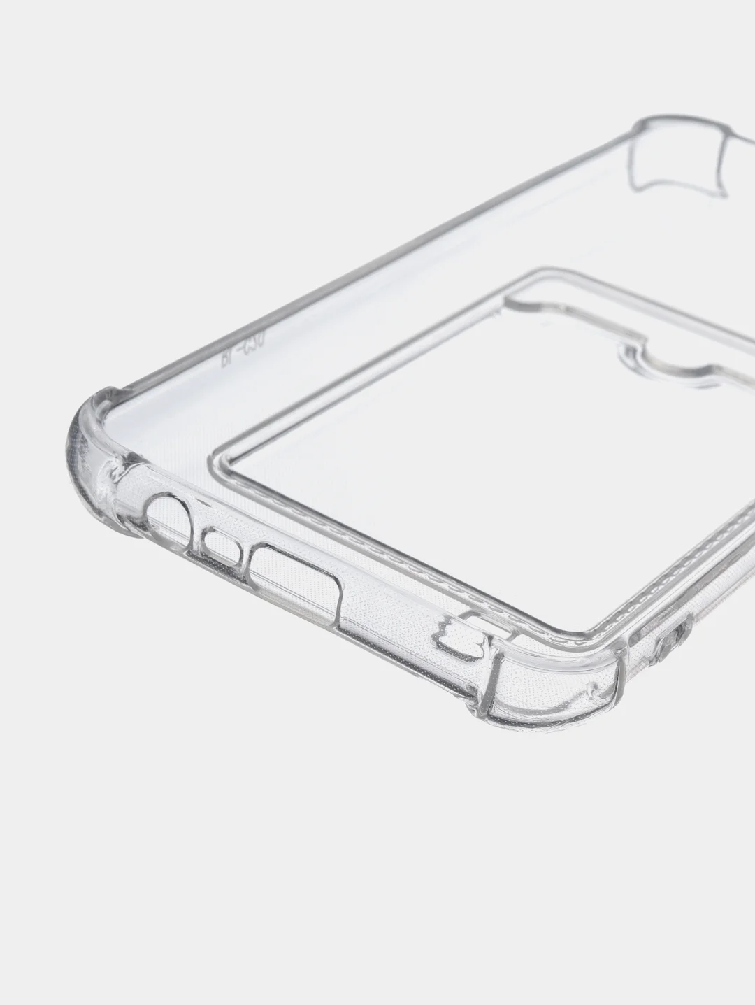 Марсала чехол противоударный для Realme C11 2021 / C20 Реалми прозрачный, с карманом для карты