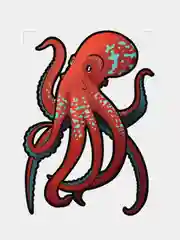 Бирюзовый деревянные пазлы (картины зверей)
