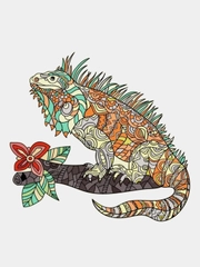 Деревянные пазлы (картины зверей)