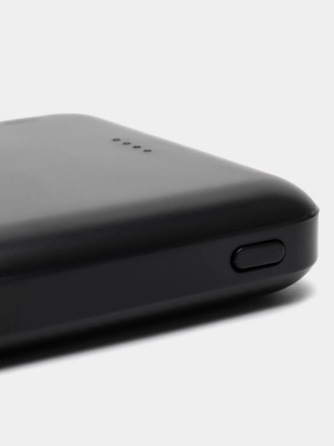 Черный внешний аккумулятор Power Bank (повербанк) 10000 mAh, чёрный