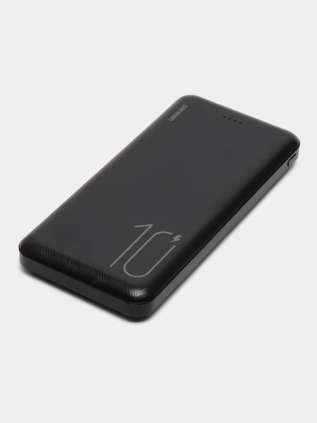 Черный внешний аккумулятор Power Bank (повербанк) 10000 mAh, чёрный