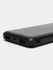 Черный внешний аккумулятор Power Bank (повербанк) 10000 mAh, чёрный