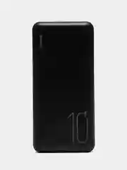 Черный внешний аккумулятор Power Bank (повербанк) 10000 mAh, чёрный