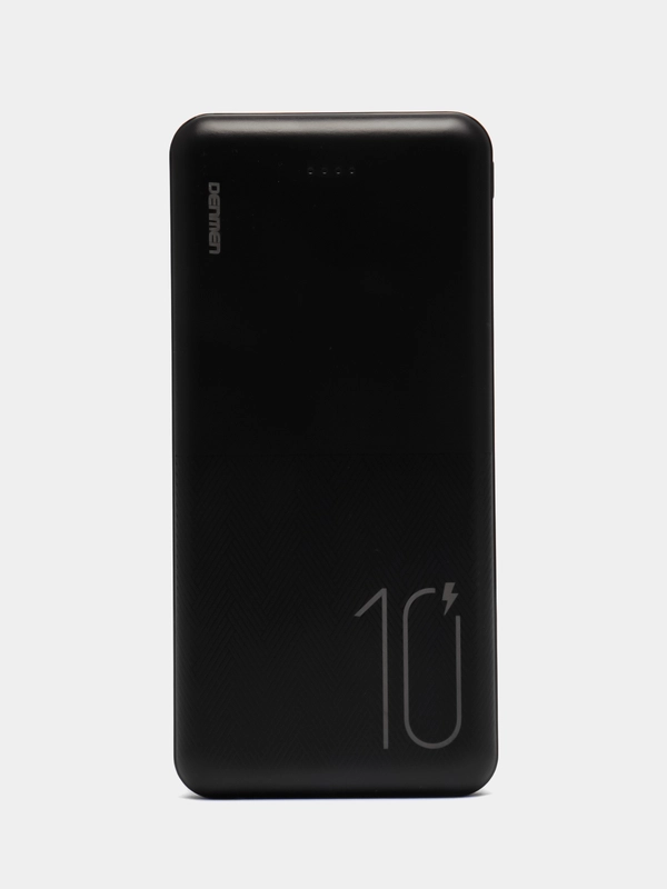 Внешний аккумулятор Power Bank (повербанк) 10000 mAh, чёрный