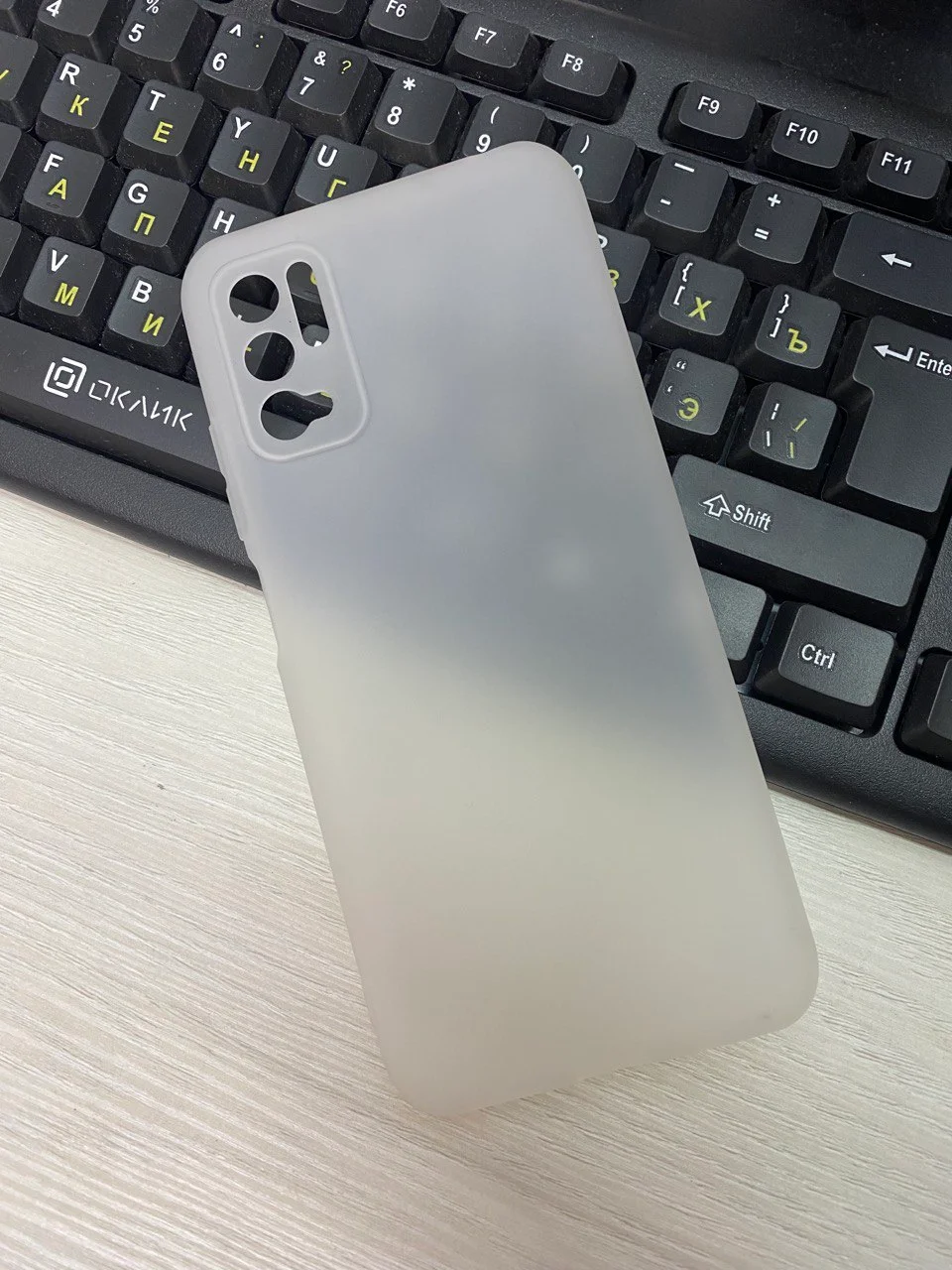 Слоновая кость чехол силиконовый Xiaomi Redmi Note 10T / POCO M3 Pro, матовый, цветной