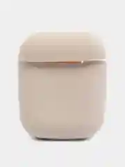 Светло-бежевый силиконовый чехол для наушников Apple AirPods 1 / 2