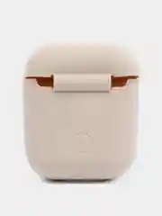 Светло-бежевый силиконовый чехол для наушников Apple AirPods 1 / 2