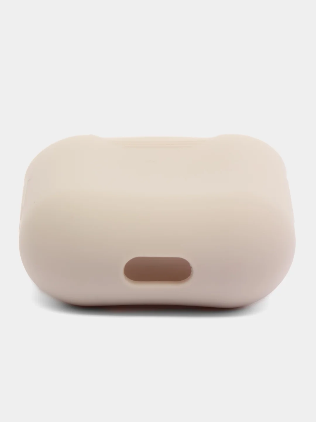 Светло-бежевый силиконовый чехол для наушников Apple AirPods 1 / 2