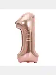 Розовый воздушный шар цифра /Розовый/80см