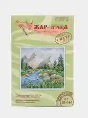Серый набор для творчества.  Вышивание крестиком. Вышивка. Набор для вышивания природа, лилии