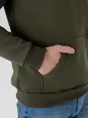 Хаки толстовка с капюшоном, унисекс