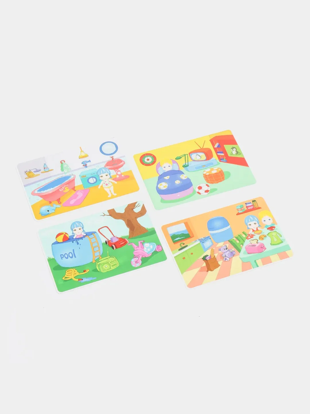 Настольная развивающая игра на липучках "Мой Дом" Picnmix, пазлы для детей, игры в дорогу
