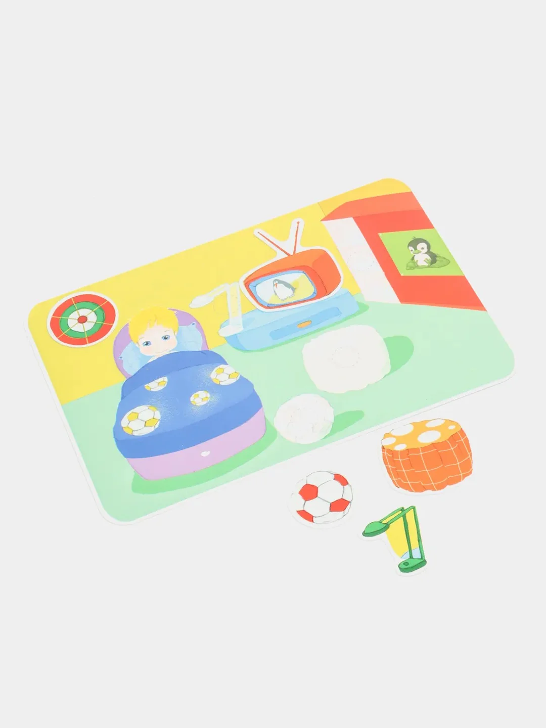 Настольная развивающая игра на липучках "Мой Дом" Picnmix, пазлы для детей, игры в дорогу