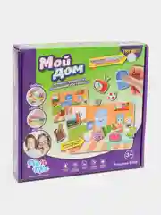 Настольная развивающая игра на липучках "Мой Дом" Picnmix, пазлы для детей, игры в дорогу
