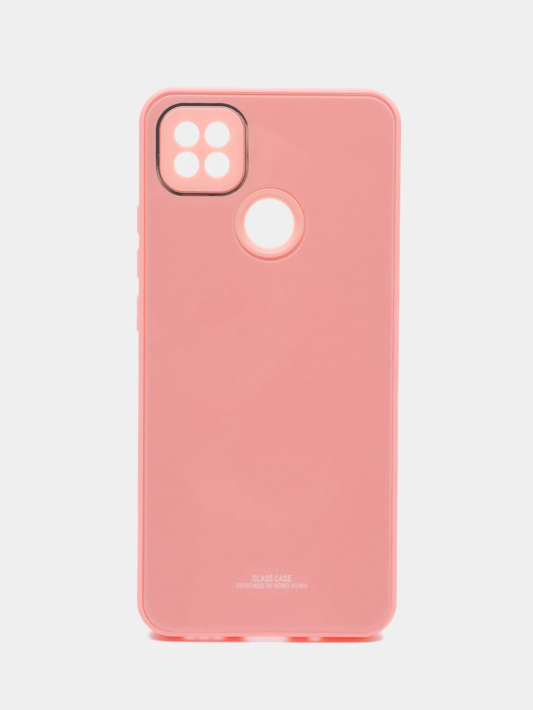 Розовый чехол Xiaomi Redmi 9C, Redmi 9C NFC, Redmi 10A, Сяоми Редми 9С, пластиковый под стекло