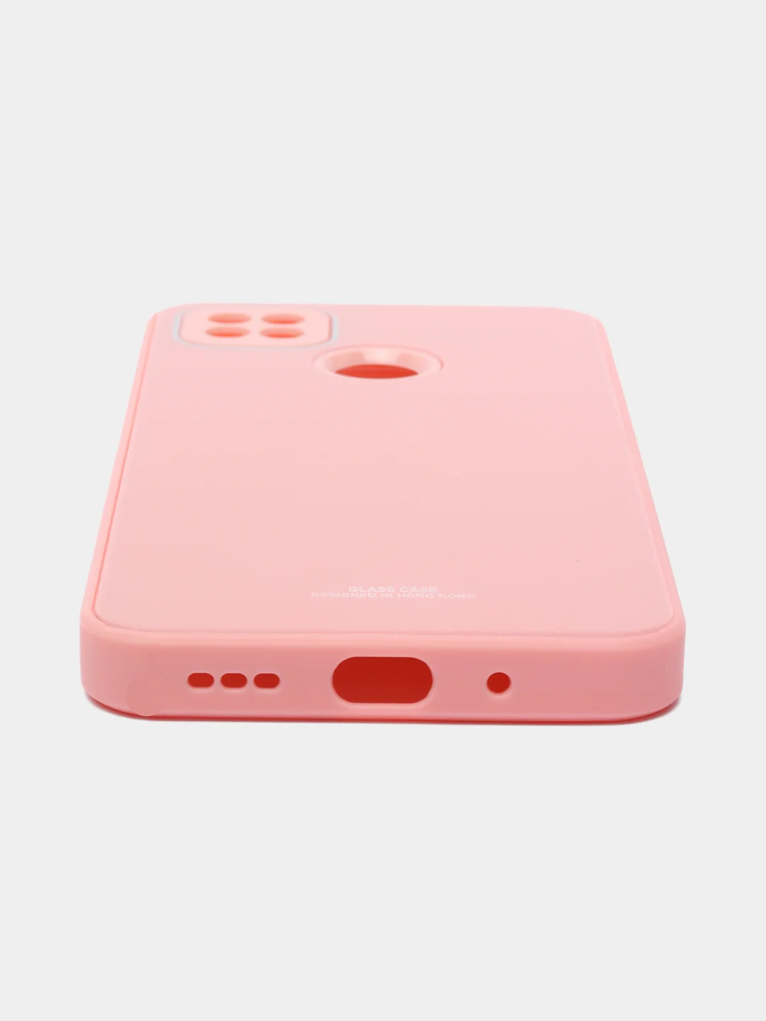 Розовый чехол Xiaomi Redmi 9C, Redmi 9C NFC, Redmi 10A, Сяоми Редми 9С, пластиковый под стекло