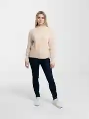 Бежевый свитер оверсайз