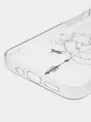 Бежевый чехол на айфон 12, 13, 13 Pro, 14, 14 Plus, 14 Pro, чехол для iPhone с принтом, Про, Плюс