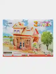 Коричневый пазлы - конструктор 3D из пенокартона, трехмерная головоломка