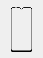 Премиум защитное стекло Samsung A10, M10, M01S олеофобное покрытие, черная рамка