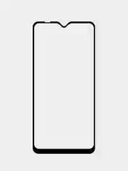 Премиум защитное стекло Samsung A10, M10, M01S олеофобное покрытие, черная рамка