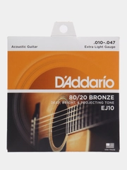 Струны для акустической гитары DAddario EJ10