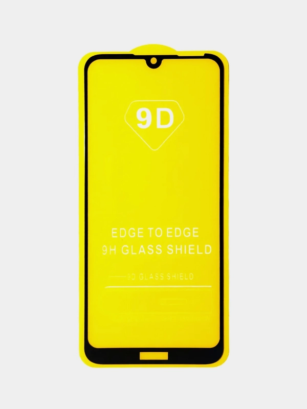 Защитное стекло с черной рамкой для Honor 8A / 8A Pro / Y6-2019 / Y6S