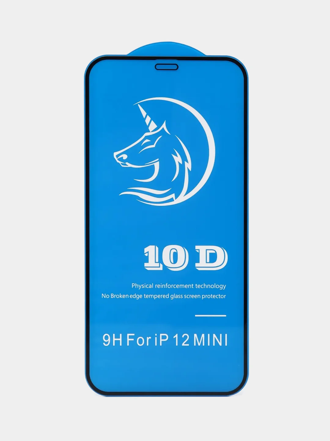 Черный защитное стекло STiX 10D iPhone 12 Mini с рамкой ,черное (PREМIUМ Олеофобное)