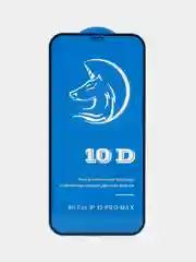 Черный защитное стекло STiX 10D iPhone 12 Pro Max с рамкой, черное (PREМIUМ Олеофобное)