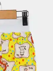 Желтый ползунки для малышей на манжетах