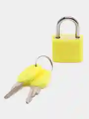 Желтый замок для чемоданов, навесной, цветной
