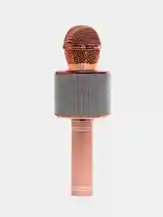 Розовый беспроводной микрофон для караоке WS 858