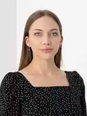 Серебряный серьги клипсы с крестом