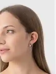 Серебряный серьги клипсы с крестом