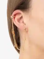 Золотой серьги / серьги каффы / висячие серьги / серьги со стразами / женские серьги / украшение
