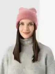Тёмно-розовый женская шапка двойная Stefani