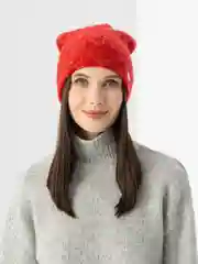 Алый женская шапка двойная Stefani