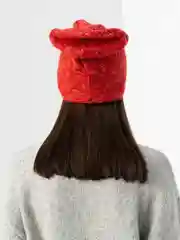 Алый женская шапка двойная Stefani