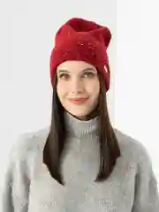 Красный женская шапка двойная Stefani