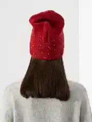 Красный женская шапка двойная Stefani
