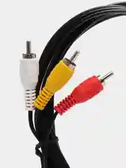 Черный кабель соединительный Telecom, 3.5 mm, jack - RCA x3 тюльпан