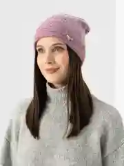 Пастельно-коралловый женская шапка двойная Stefani