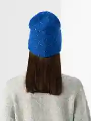 Лазурный женская шапка двойная Stefani