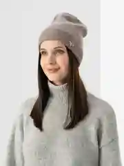 Шоколадный женская шапка двойная Stefani